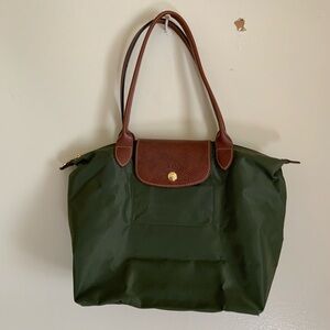 Longchamp Dark Le Pliage Small with”Shopping” Modele Depose